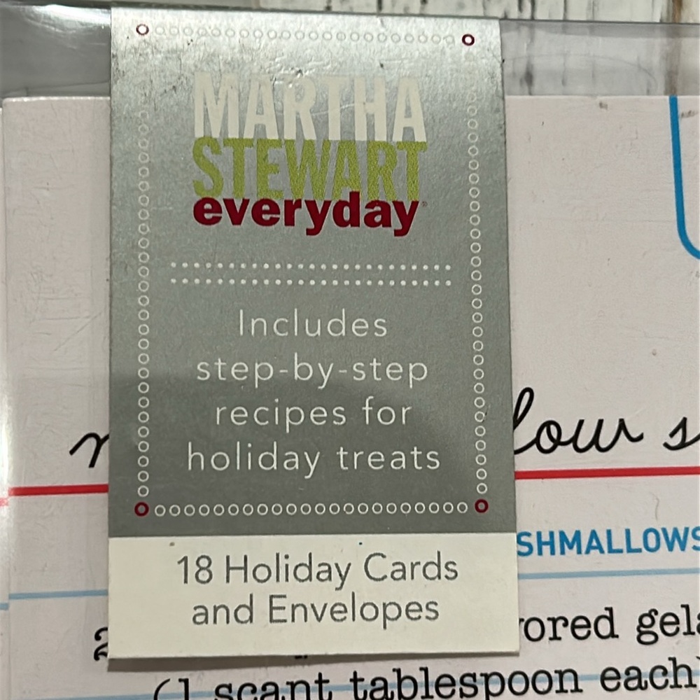 New VTG Christmas Greeting Cards w/Holiday Recipes Different Designs Set of 18 - Picture 11 of 12